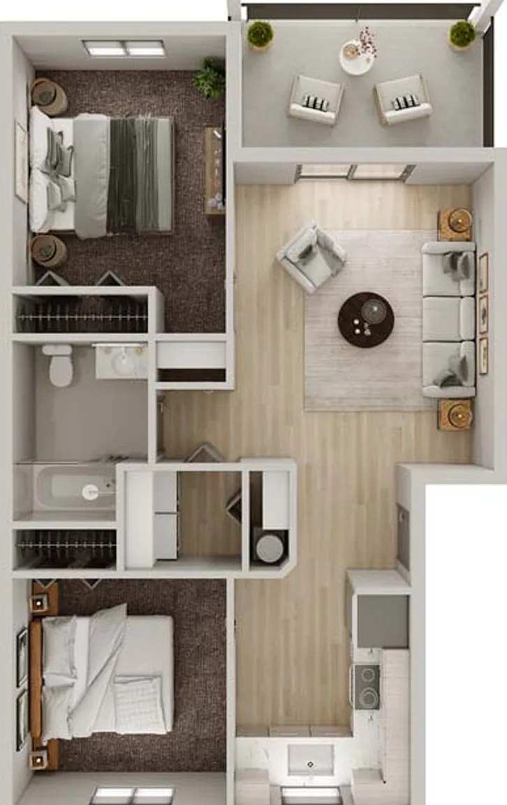 2 bed, 781 sqft, $1,895 — Photo 1