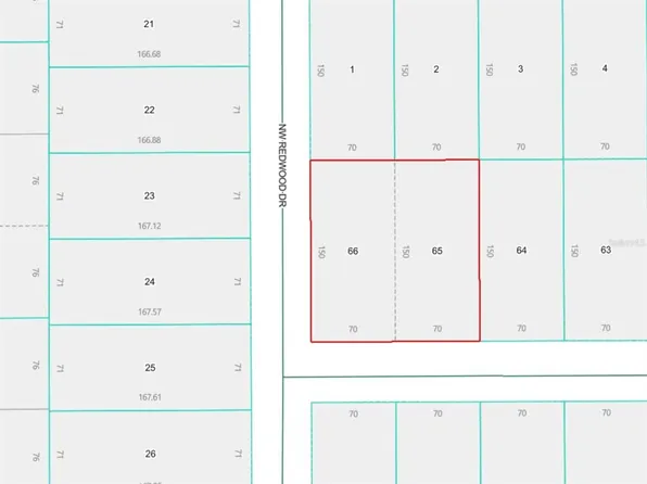Lots 65 & 66 Nw Banyan Ln Lot 65, Dunnellon, FL 34431