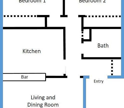 Two Bedroom Floor Plan