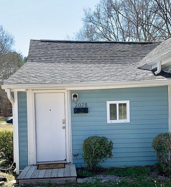 front door w/new mailbox and house letters