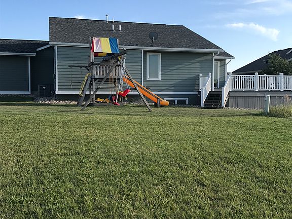 Backyard with playset