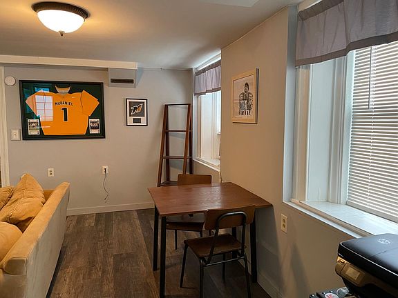 East-facing windows in the living room.