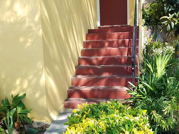 Front door and small porch