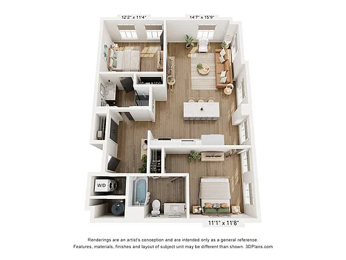 Floor plan 2BR TYPE C