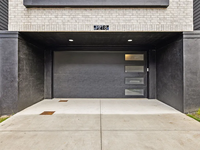 driveway parking for 2 cars in addition to the garage parking.