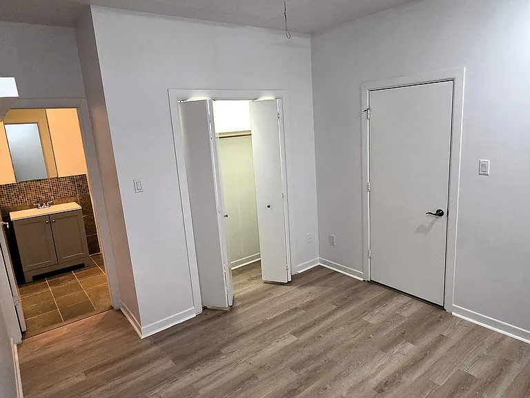 Bedroom with ensuite bathroom. New floors and paint!