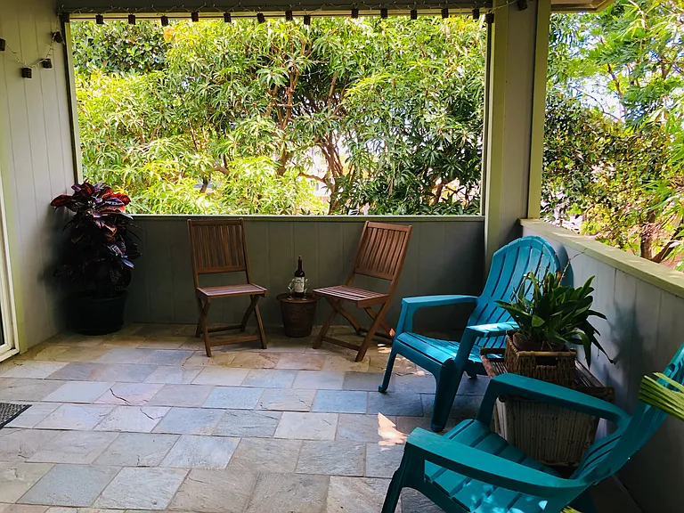 Lanai connected to bed room.