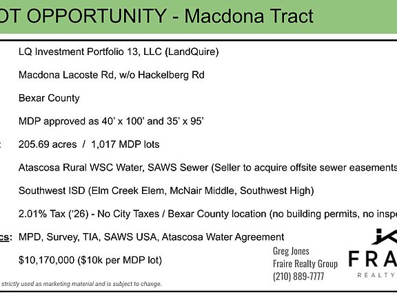 3rd image of 12214 MACDONA LACOSTE LOT 1