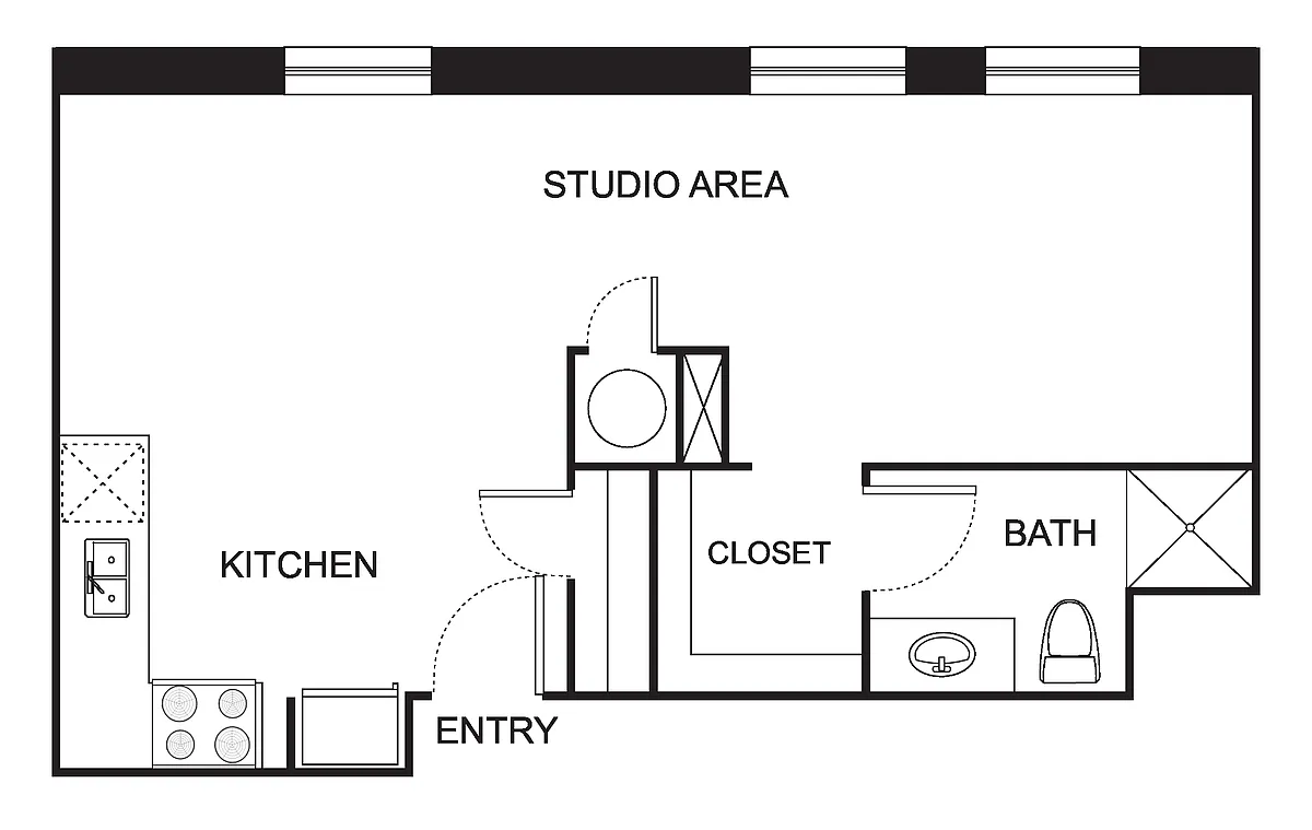 Floor plan Indi 2 Studio