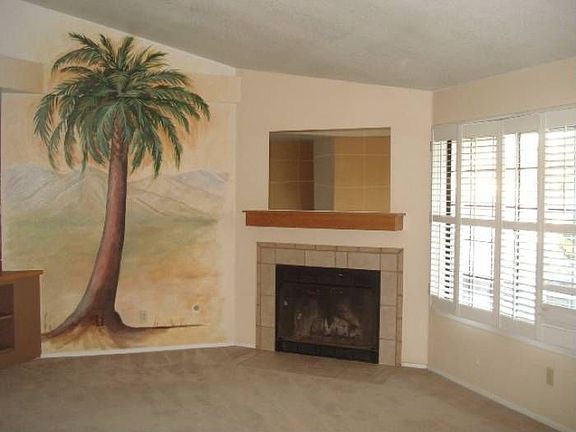 Living room fireplace