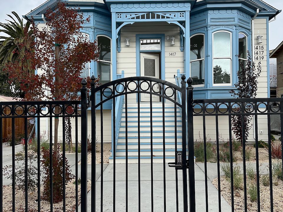 Front entrance with gate on Middlefield