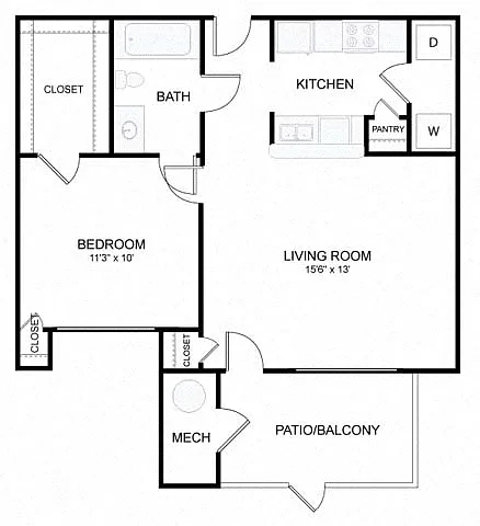 Floor plan 1B