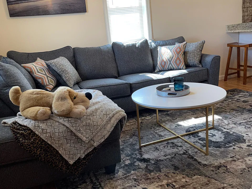 Open Living Space with hardwood flooring.