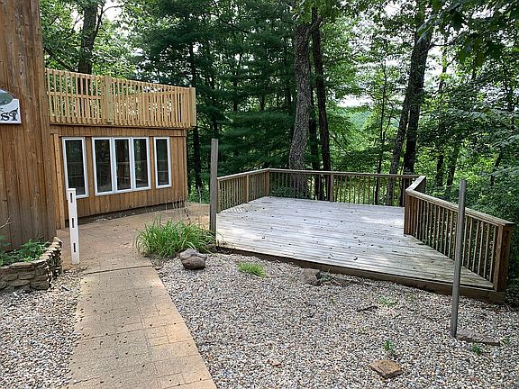 front of house with deck