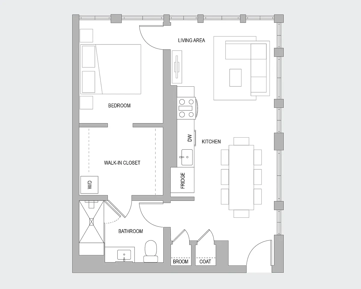 Floor plan 1 BR I