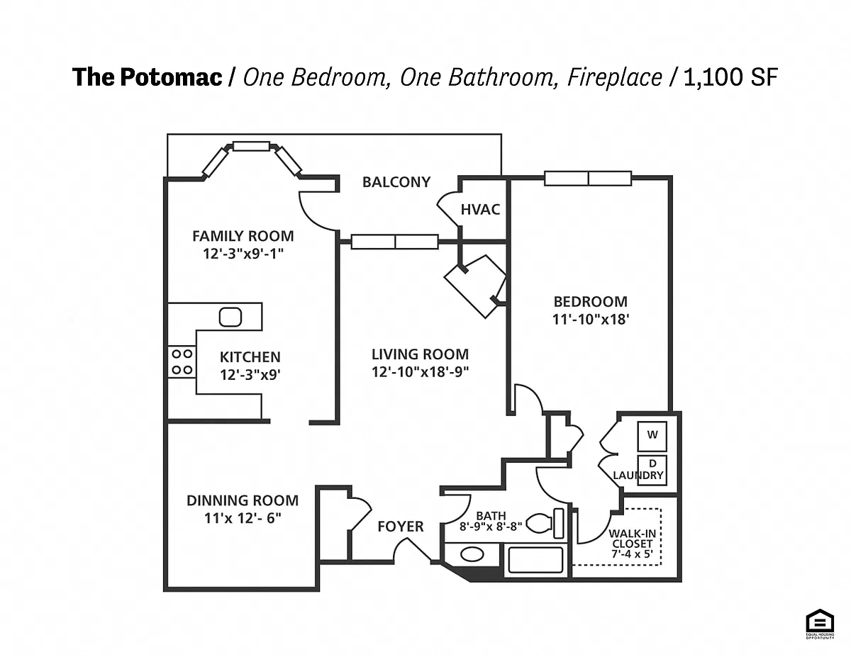Floor plan The Potomac