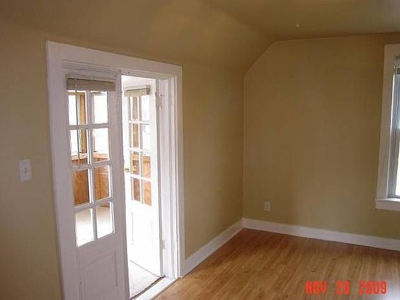 Bedroom w/view to porch