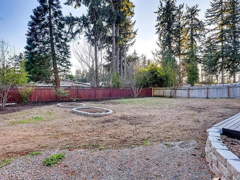 Another view of the backyard