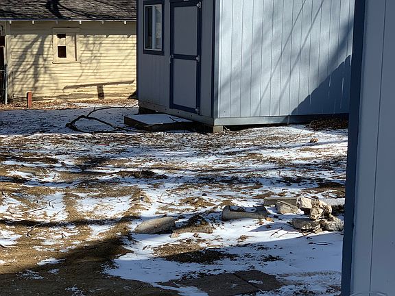 Tuff shed and backyard