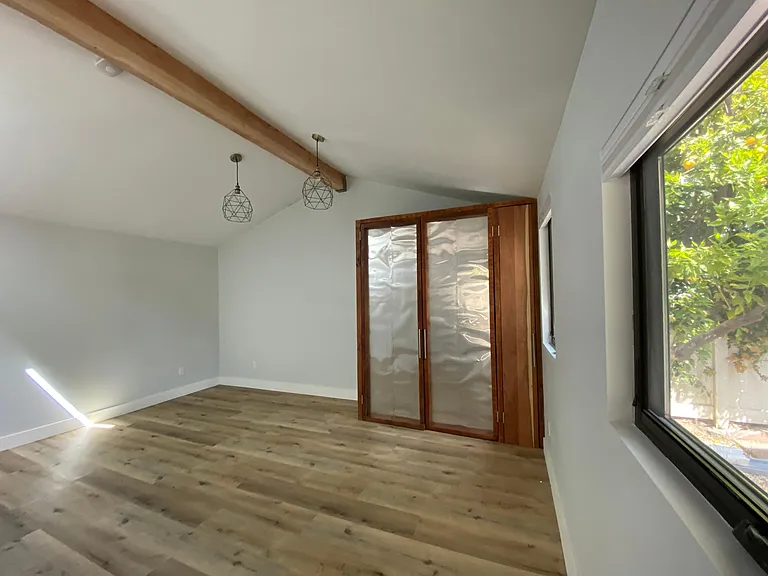 Large custom wardrobe in the bedroom