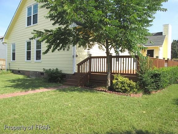 back and side view with deck