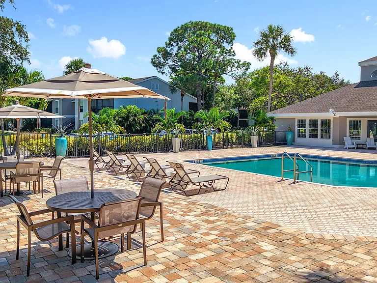 Soak up the sun or relax in the shadeour spacious pool deck offers loungers and umbrella-shaded tables for the perfect Florida day.