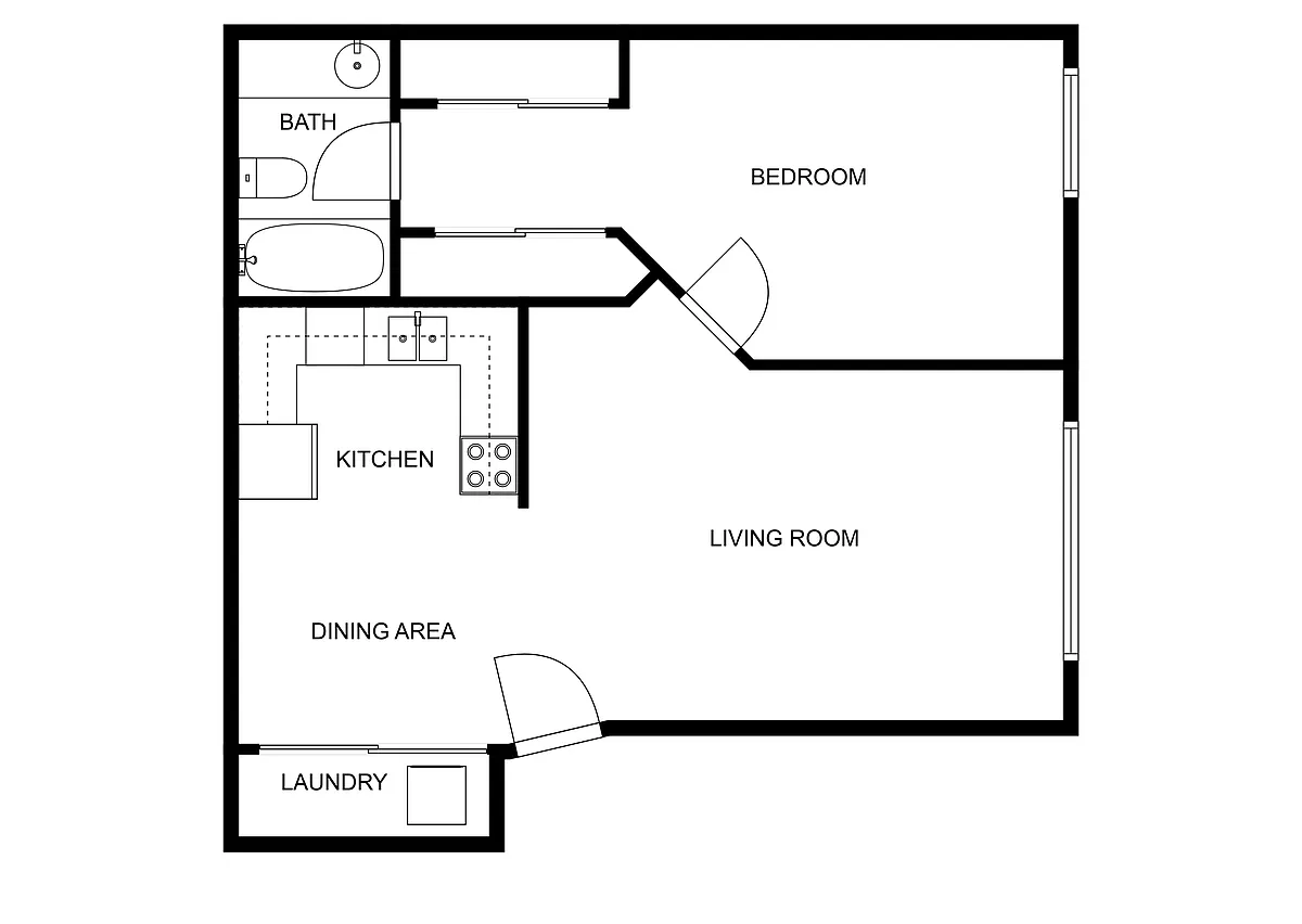 Floor plan 1X1