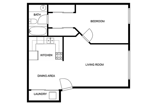 Floor plan 1X1