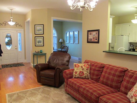 Living room view into Dining