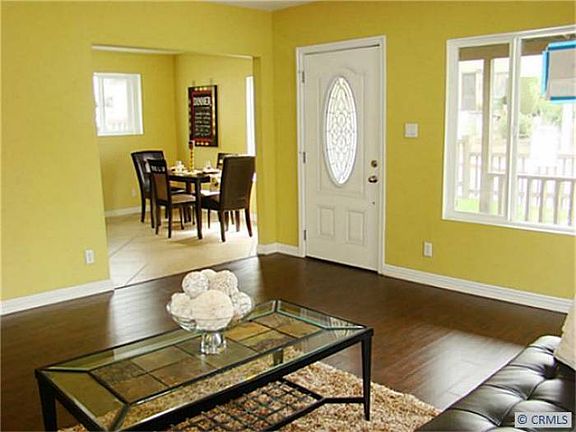 living room and dining