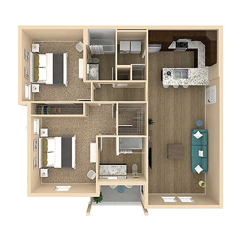 Floor plan B1B