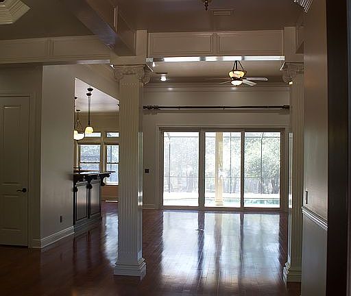 VIEW FROM FRONT ENTRY