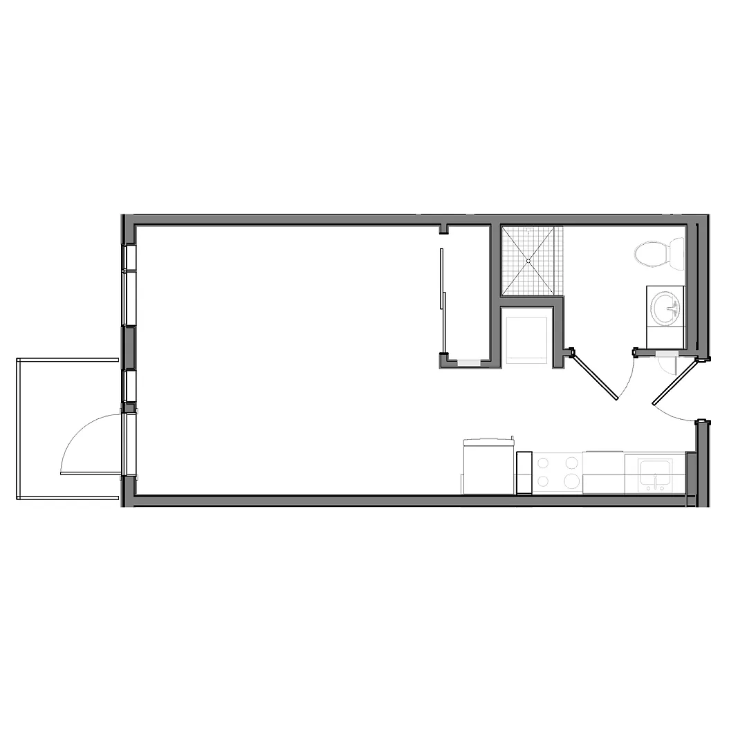 Floor plan The Grainline- Furnished