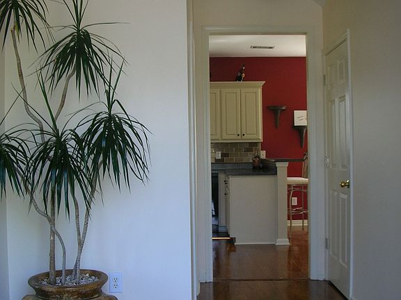 Hardwoods in the two storey foyer