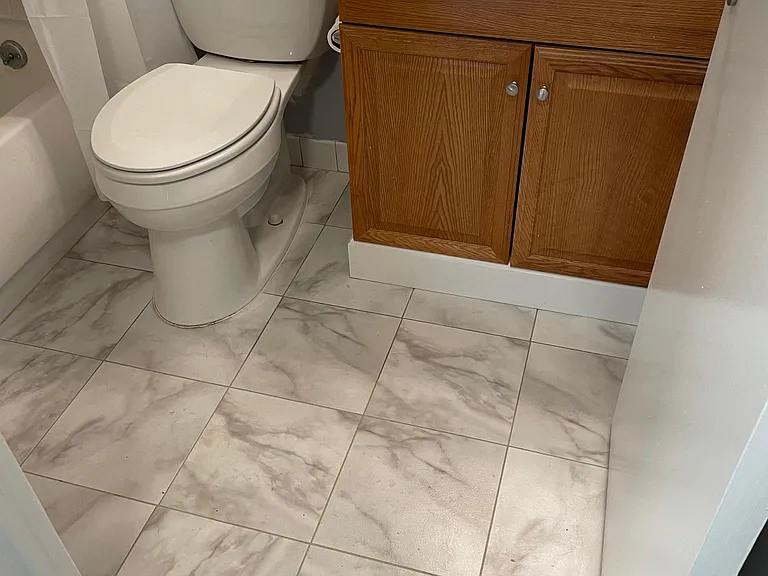 Updated full bath upstairs with Bedrooms