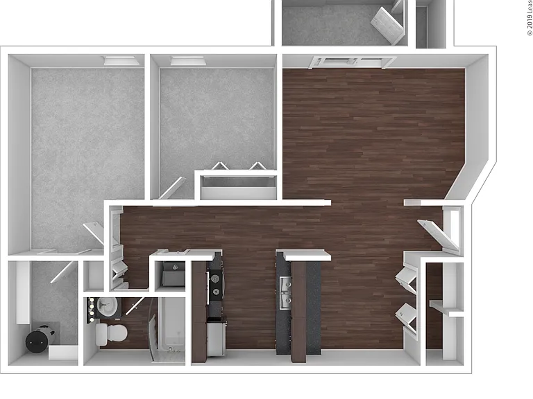 Elm: Beds - 2: Baths - 1: SqFt Range - 856 to 856