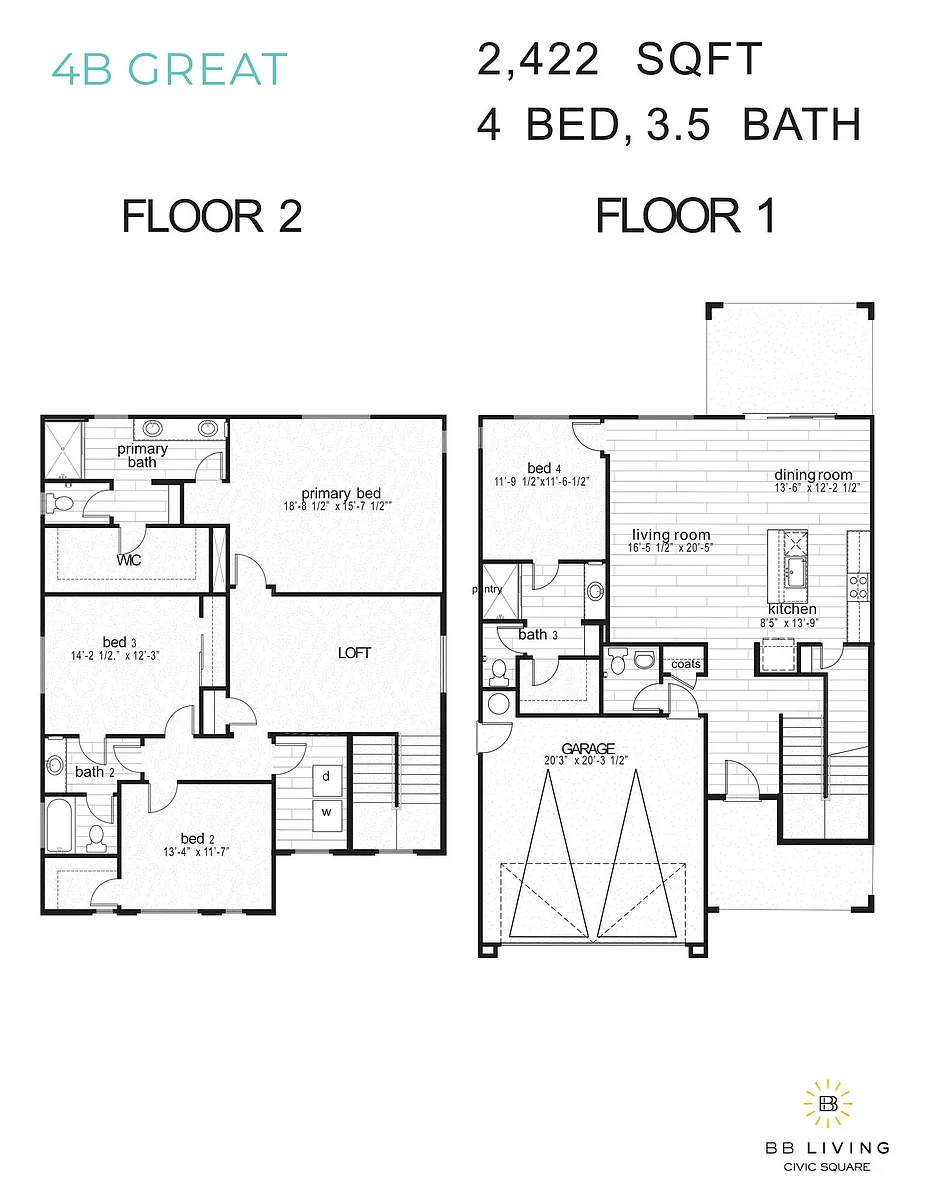 Floor plan 4B Great