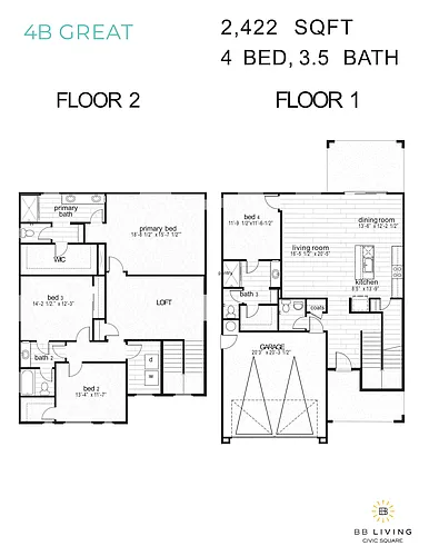 Floor plan 4B Great