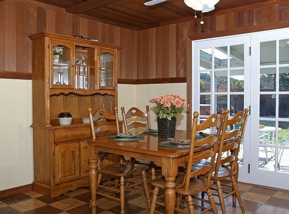 Formal Dining Area opens to the backyard