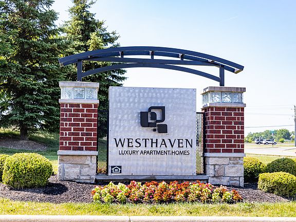 Entrance sign at Westhaven Luxury Apartments