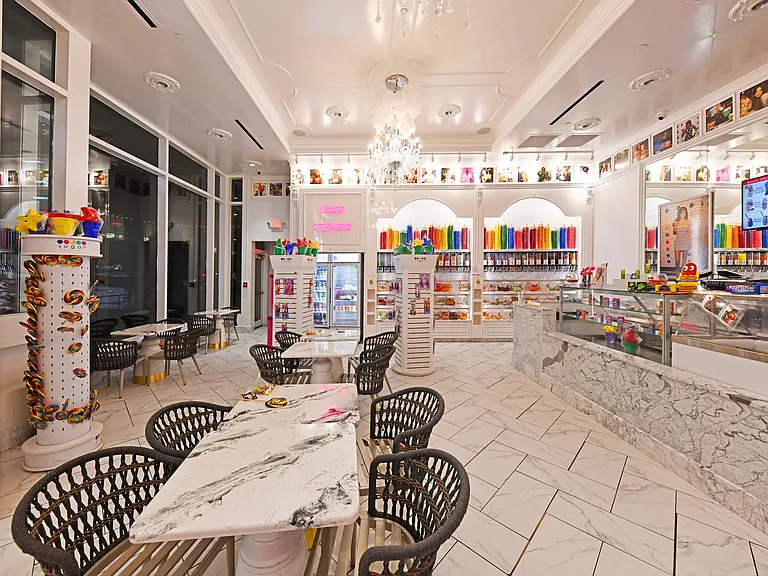 A quick walk to the Sugar Factory, get your sweet treat fix!