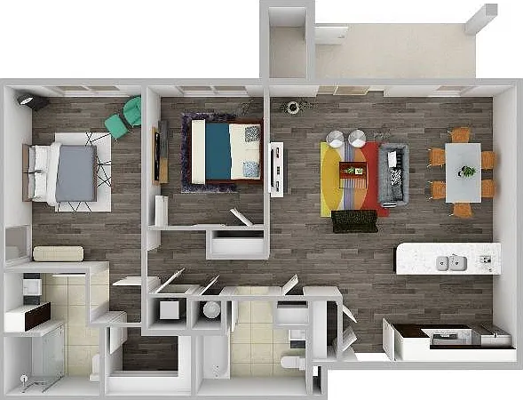 Willow 3D Floor Plan Willow 3D Floor Plan