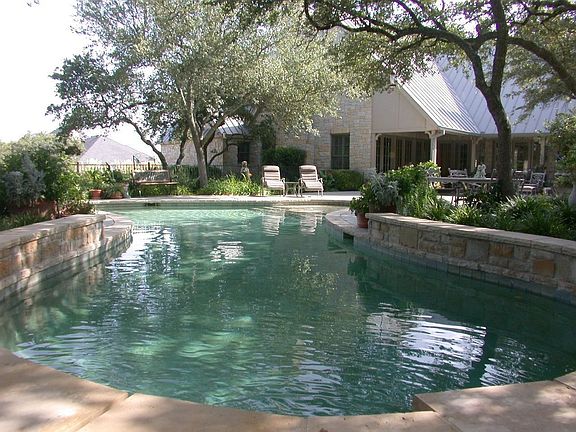 Pool looking back at house