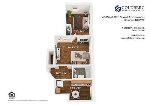 Floor plan One Bedroom