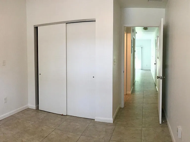 Bedroom looking into main living area