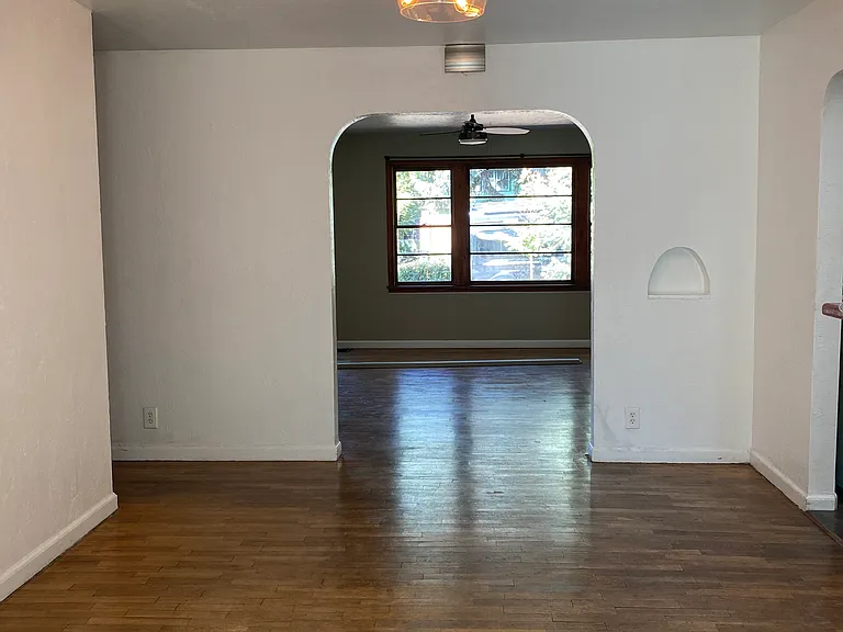 Dining room looking into living room