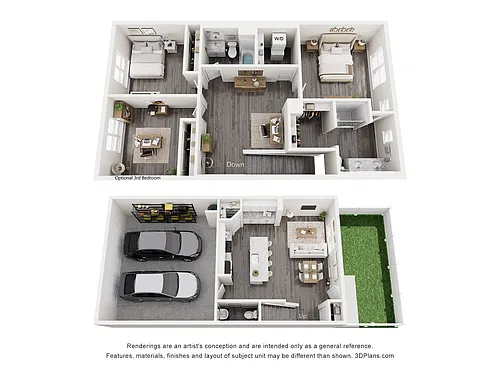 Floor plan Townhome 2
