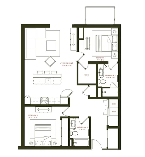 Floor plan B4 Balcony