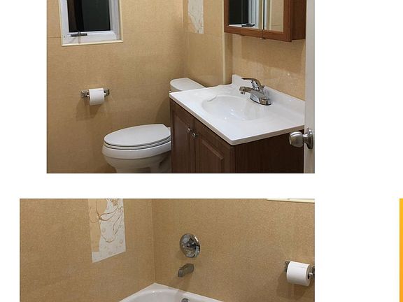 Brand new bath with tub