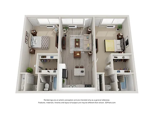 Floor plan 2-Bedroom